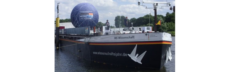  » #MSWissenschaft « , navire d’exposition : « Voyage dans le monde du #travail du futur »